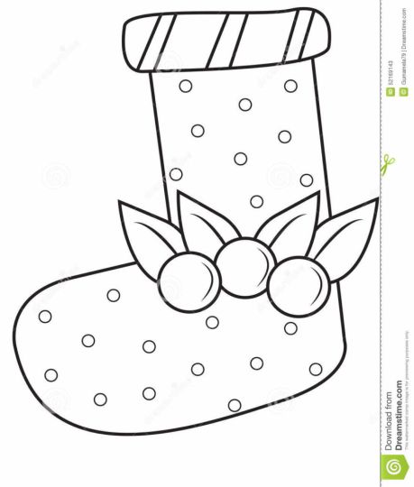 Christmas Stocking Coloring Pages - Part 3